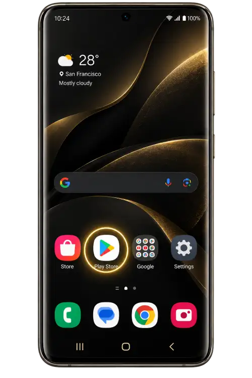 Android tutorial: find the connection application in Google Play
